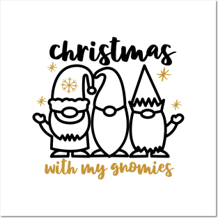 Christmas with my gnomies Posters and Art